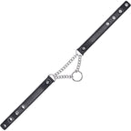 Shadow Day Collar – Faux Leather Collar with Silver Hardware > Bondage Gear > Collars & Leashes