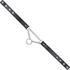 Shadow Day Collar – Faux Leather Collar with Silver Hardware > Bondage Gear > Collars & Leashes