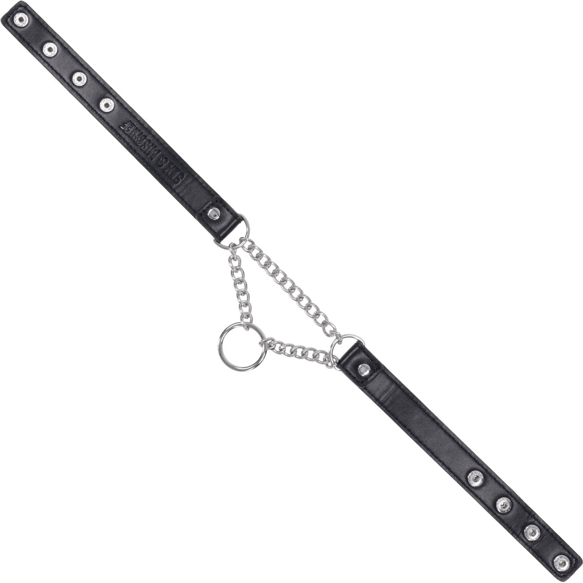 Shadow Day Collar – Faux Leather Collar with Silver Hardware > Bondage Gear > Collars & Leashes
