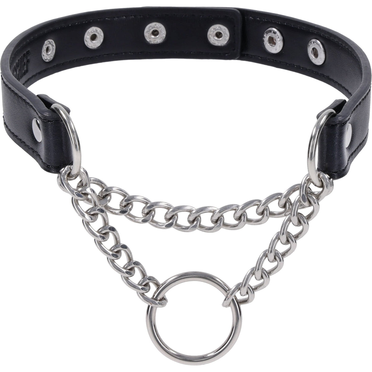 Shadow Day Collar – Faux Leather Collar with Silver Hardware > Bondage Gear > Collars & Leashes