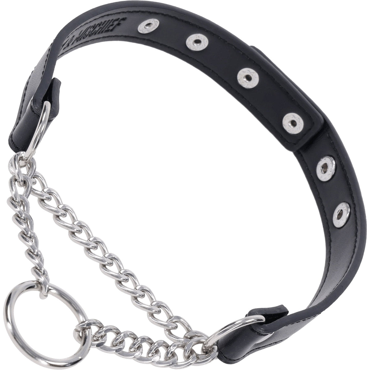 Shadow Day Collar – Faux Leather Collar with Silver Hardware > Bondage Gear > Collars & Leashes