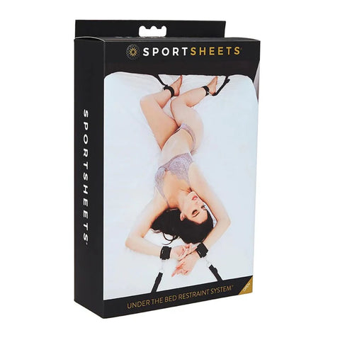 SportSheets Under Bed Restraint System For Secure Couples Black > Bondage Gear > Bed Restraints
