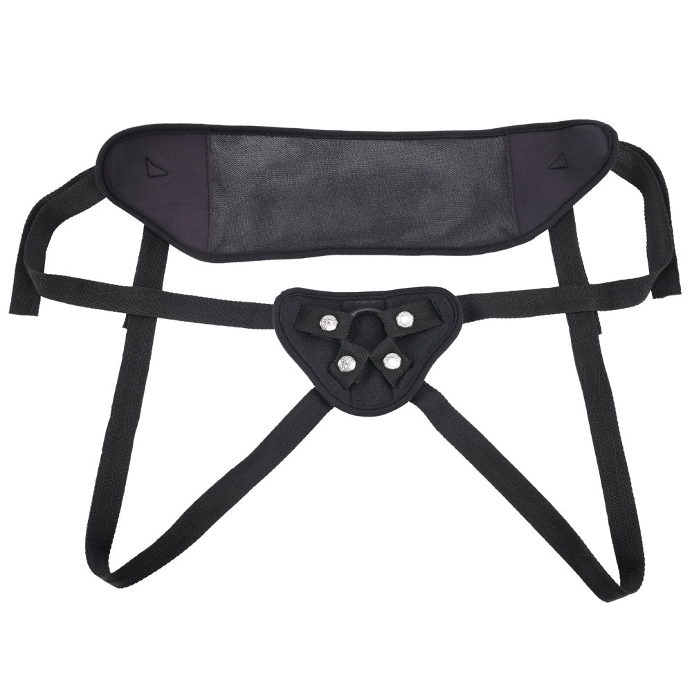 Sportsheets Breathable Strap On Adjustable Strap-On Harness with Interchangeable O-Ring and No Probe Included - Lightweight, Mesh Fabric, Fits Up to 152 cm (60 Inches) Waist Harnesses & Strap-Ons