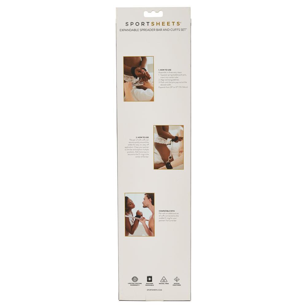 Expandable Spreader Bar and Cuff Set – Adjustable Restraint Bar with Cuffs Bondage Set > Bondage Gear > Restraints