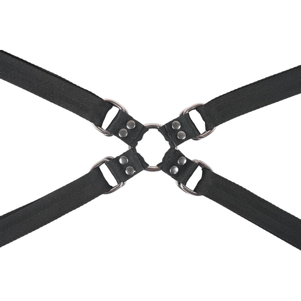 Sportsheets Velvet Noir Adjustable Hog Tie and Cuff Restraints Set with Soft Cuffs and 115 cm Tethers for Versatile Bondage Play Restraints