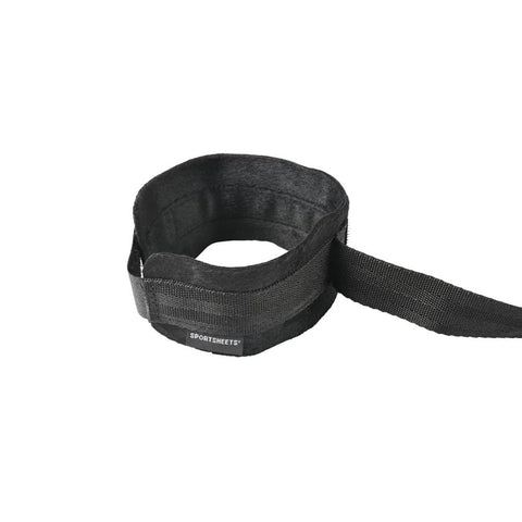 Sportsheets Velvet Noir Adjustable Hog Tie and Cuff Restraints Set with Soft Cuffs and 115 cm Tethers for Versatile Bondage Play Restraints