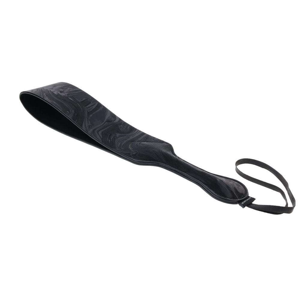 Sportsheets Velvet Noir Loop Paddle 42 cm Impact Toy with Vegan Leather and Wrist Loop Black Marbled Design > Bondage Gear > Paddles