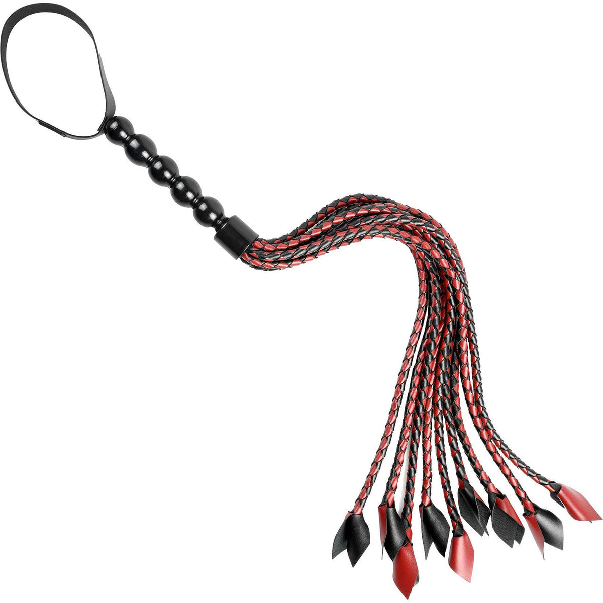 Sportsheets Saffron Braided Flogger – Faux Leather Impact Toy > Bondage Gear > Whips & Floggers