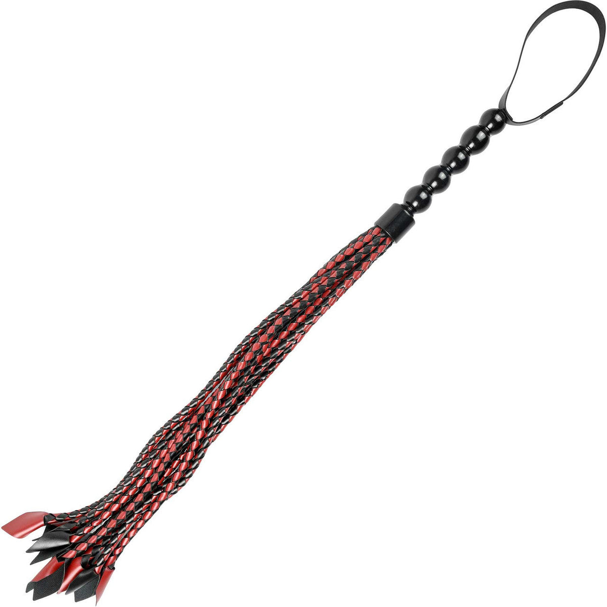 Sportsheets Saffron Braided Flogger – Faux Leather Impact Toy > Bondage Gear > Whips & Floggers