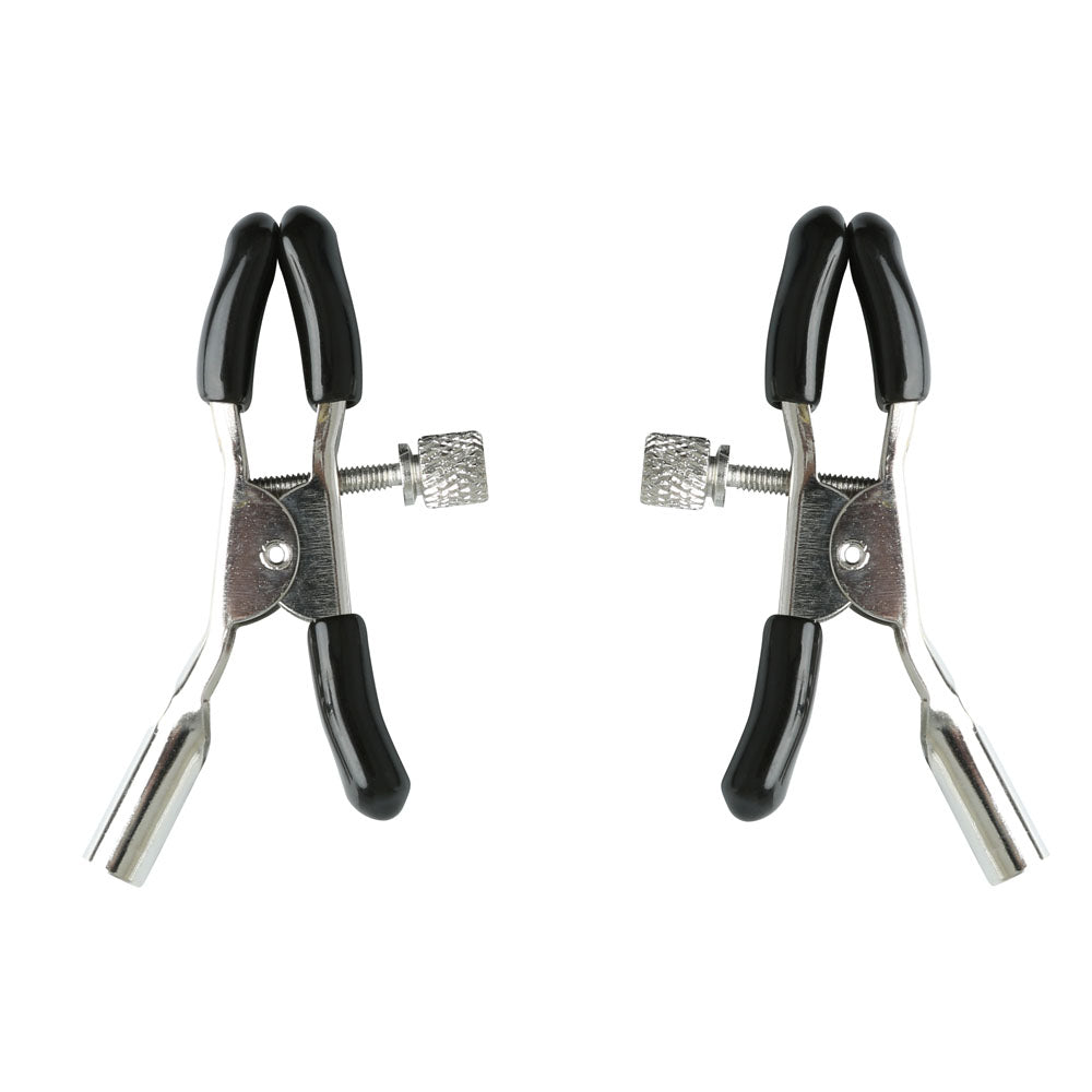 Sex and Mischief Nipple Clips with Adjustable Features and Rubber-Tipped Comfort Nipple Stimulators