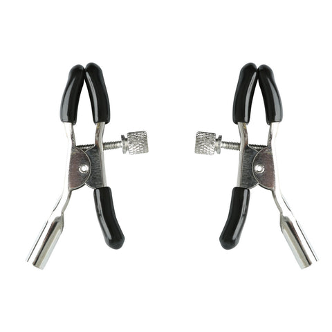 Sex and Mischief Nipple Clips with Adjustable Features and Rubber-Tipped Comfort Nipple Stimulators