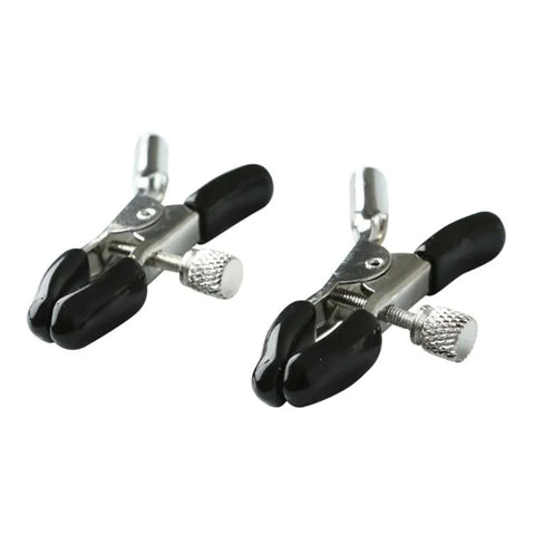 Sex and Mischief Nipple Clips with Adjustable Features and Rubber-Tipped Comfort Nipple Stimulators