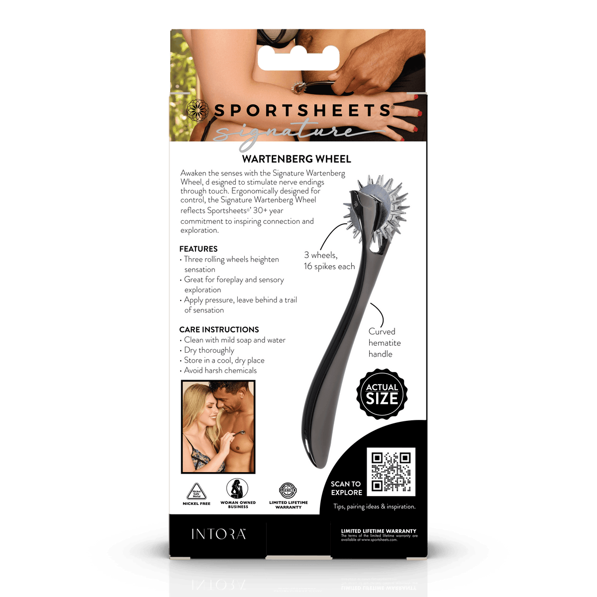Signature Wartenberg Wheel - Hematite Handle Sensory Tool > Bondage Gear > Medical Instruments