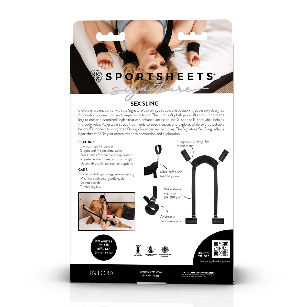 Signature Sex Sling – Adjustable Plush Support With Handcuffs > Sex Toys > Sex Furniture