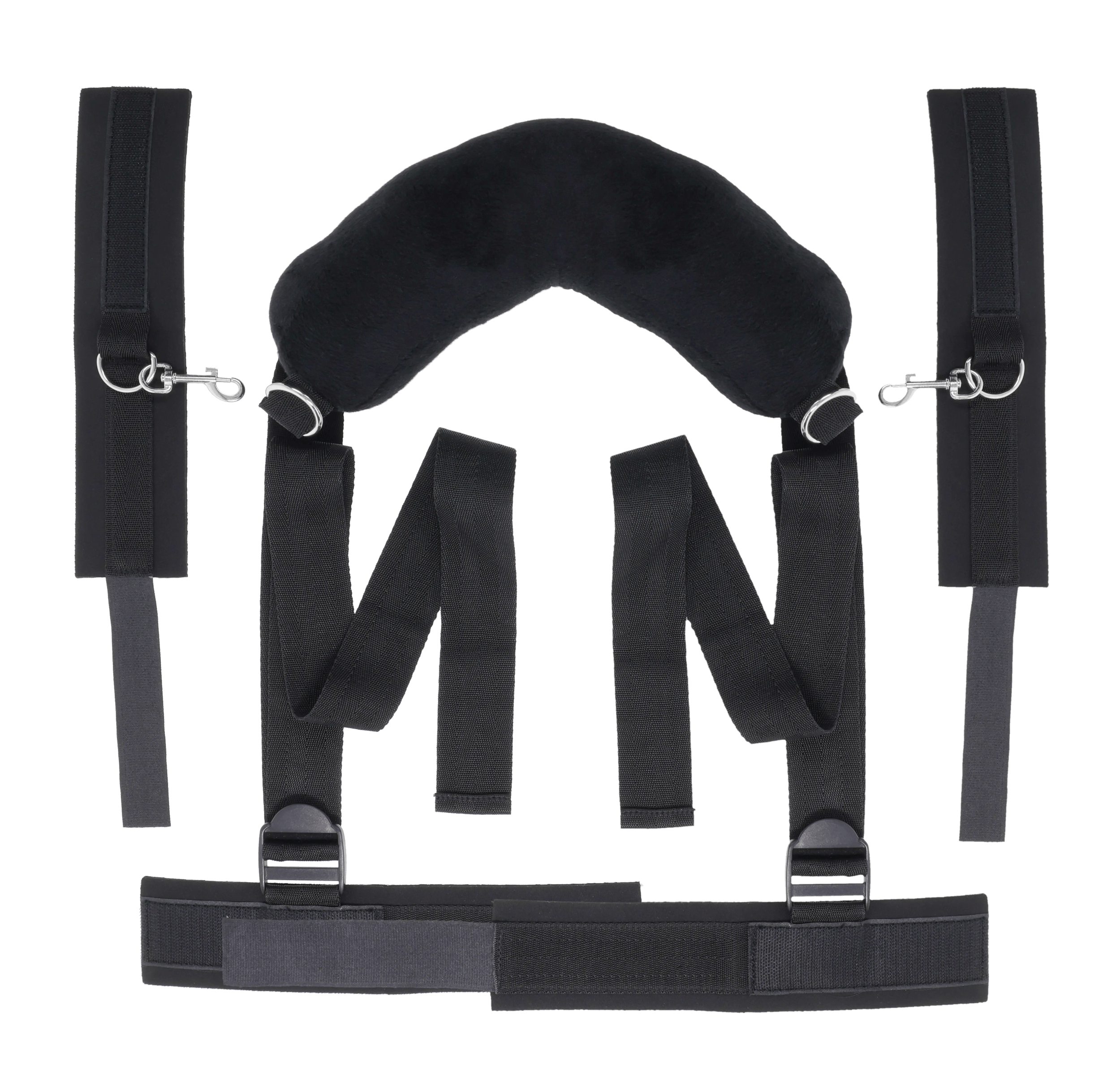 Signature Sex Sling – Adjustable Plush Support With Handcuffs Secondary image