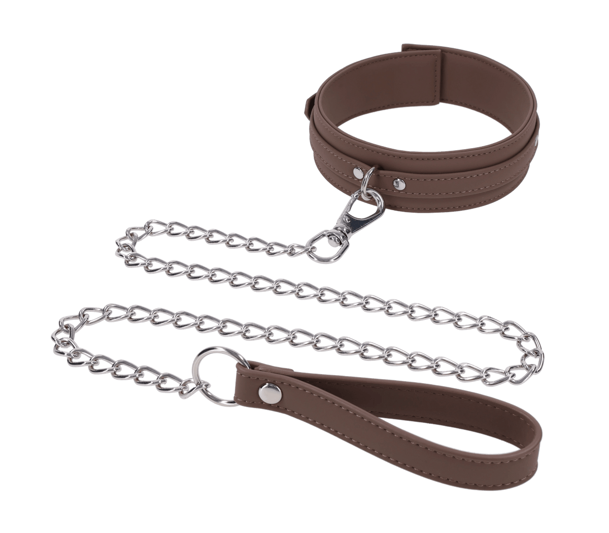 Signature Dawn Dream – Silicone Detachable Collar And Leash Brown > Bondage Gear > Collars & Leashes