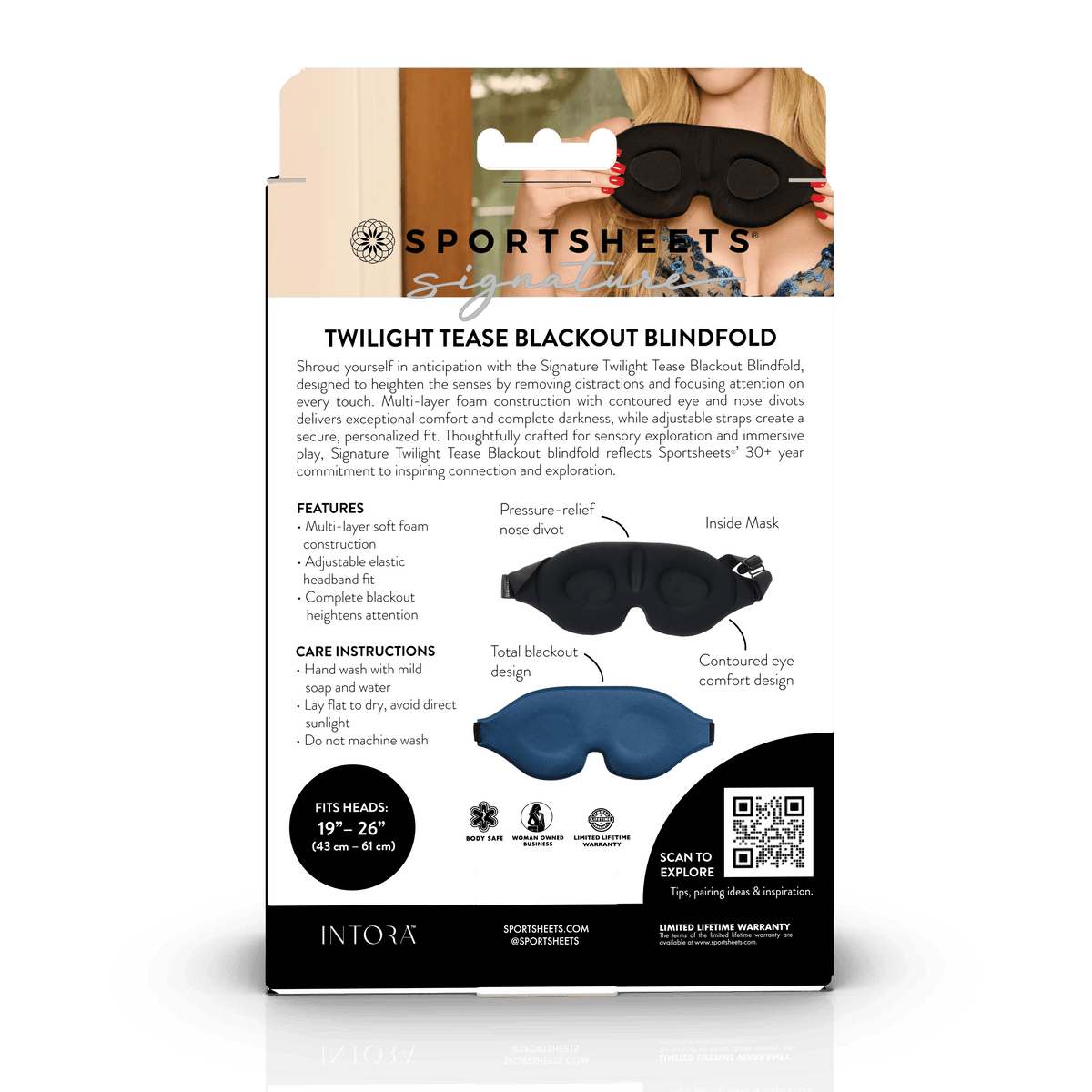 Signature Twilight Tease – Adjustable Contoured Blindfold > Bondage Gear > Blindfolds