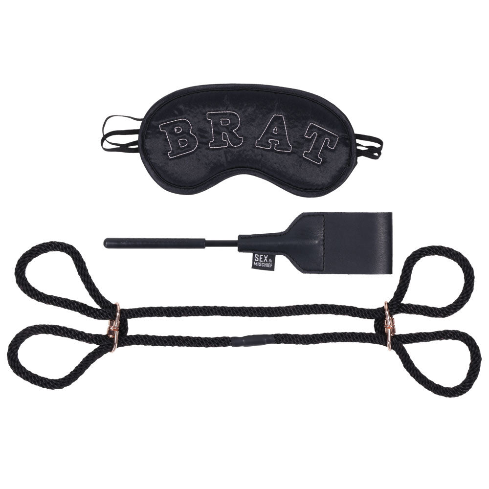Sex and Mischief Knotty Brat Kit for Playful Exploration and Adventure Restraints