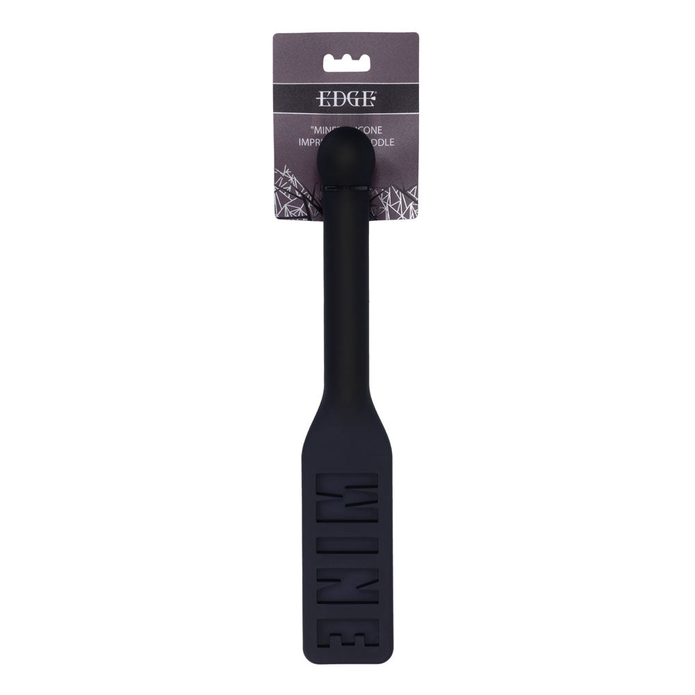 Edge Mine Silicone Spanking Paddle for Thrilling Power Dynamics Black Whips & Paddles
