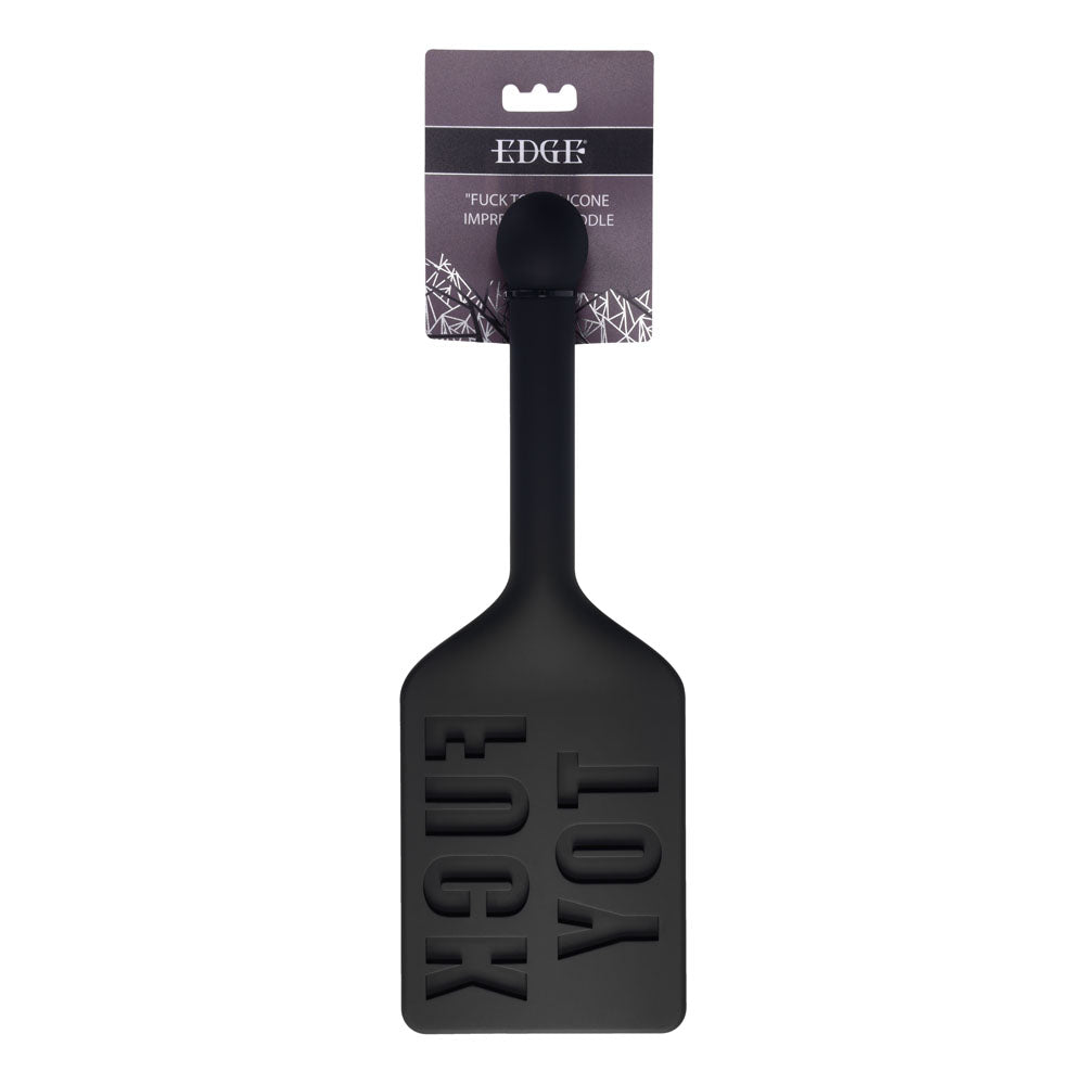 Edge Silicone Spanking Paddle Adult Sex Toy Black Whips & Paddles