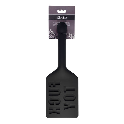 Edge Silicone Spanking Paddle Adult Sex Toy Black Whips & Paddles