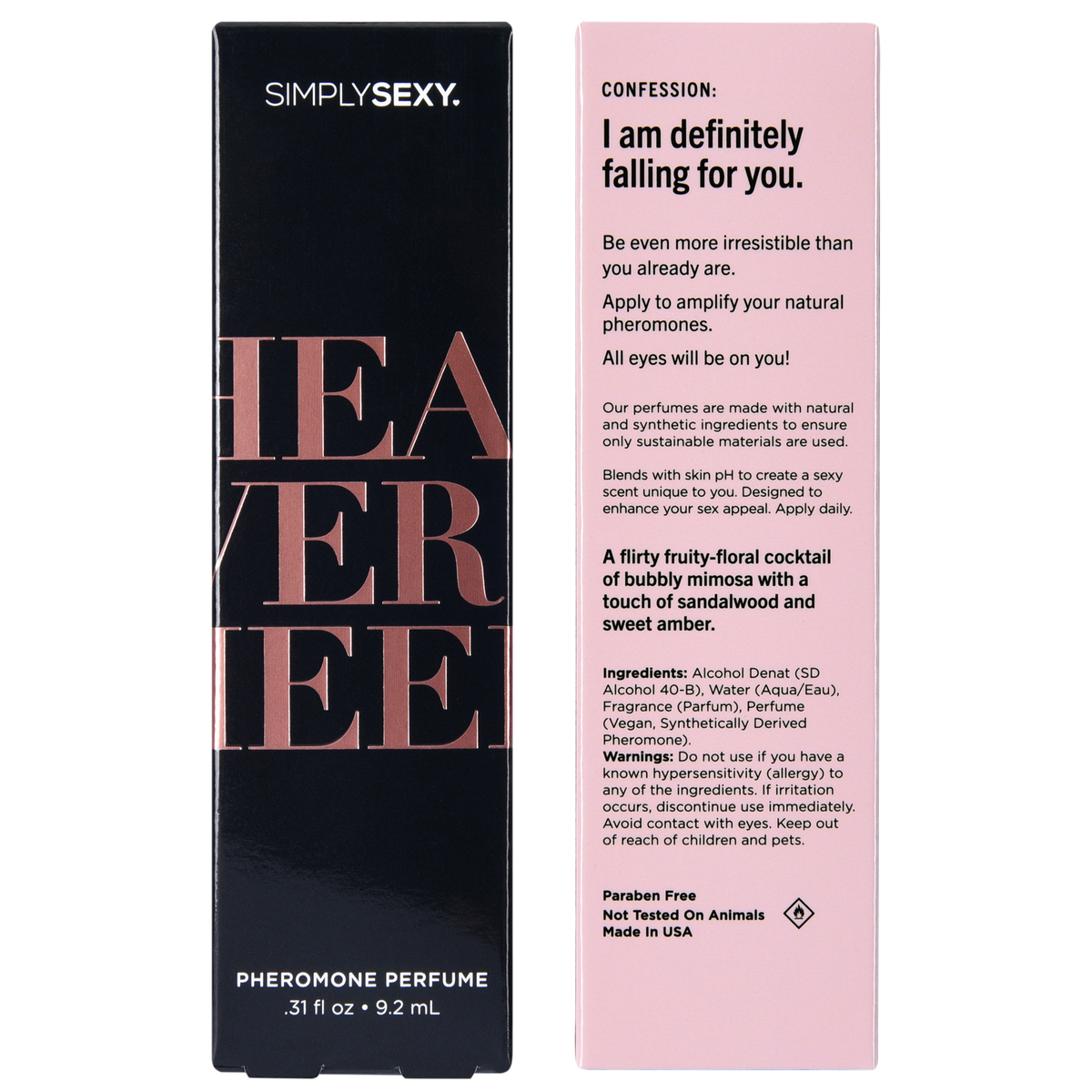 Simply Sexy Head Over Heels – Pheromone Perfume 9.2ml > Essentials > Aphrodisiacs