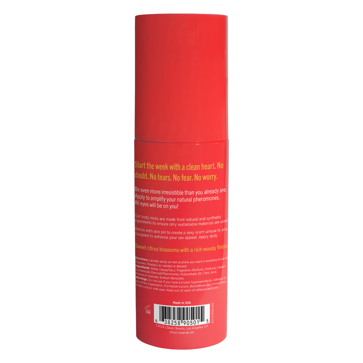 Lazy Sunday Pheromone Fragrance Mist 3.35 Oz Body Spray > Essentials > Aphrodisiacs
