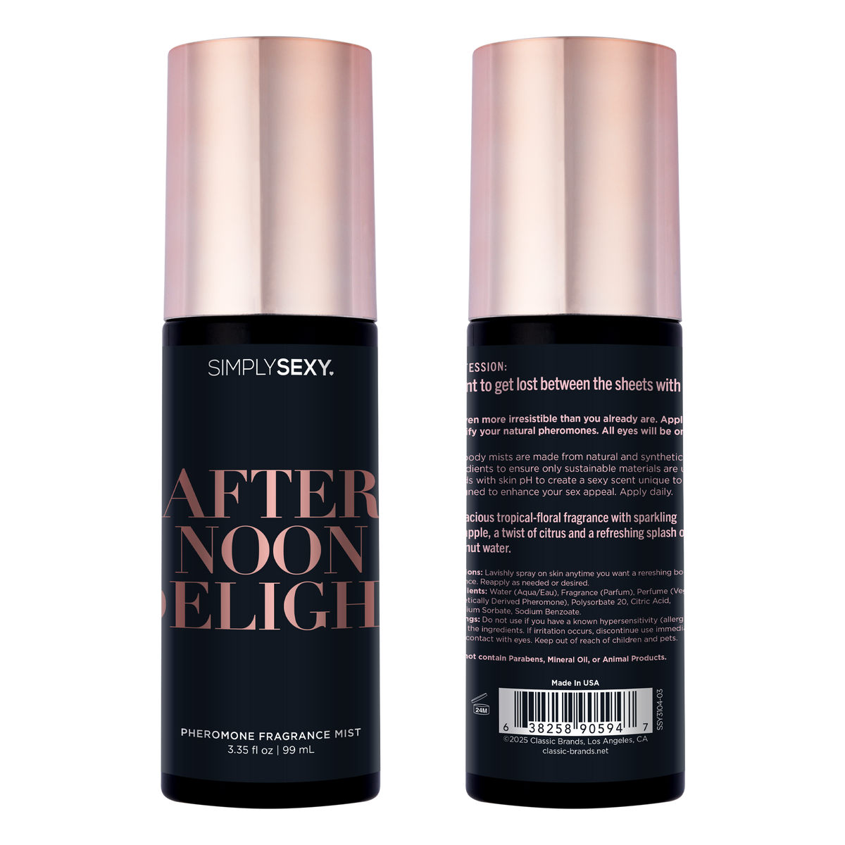 Afternoon Delight Pheromone Body Mist Tropical Floral Scent > Essentials > Aphrodisiacs