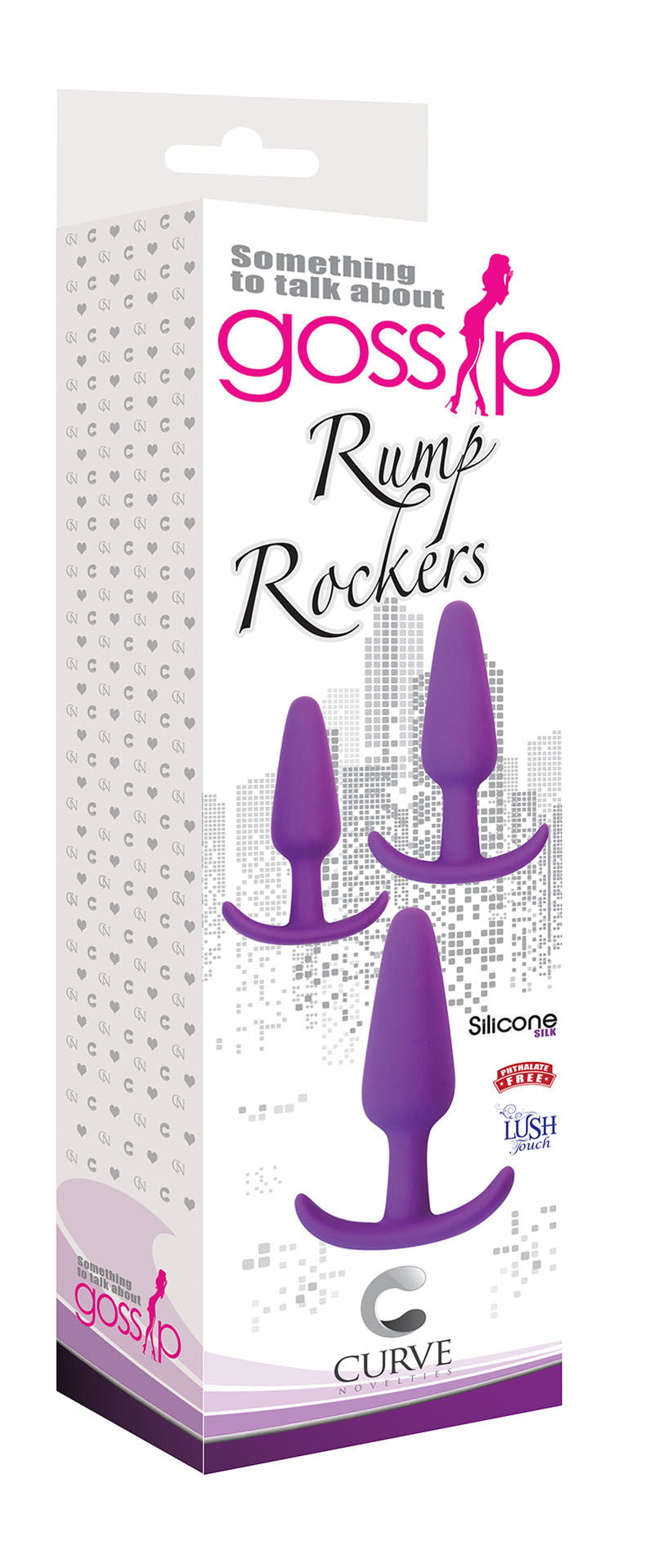 Gossip Rump Rockers Magenta Anal Plug Trainer Set Silicone Purple > Anal Range > Butt Plug Kits