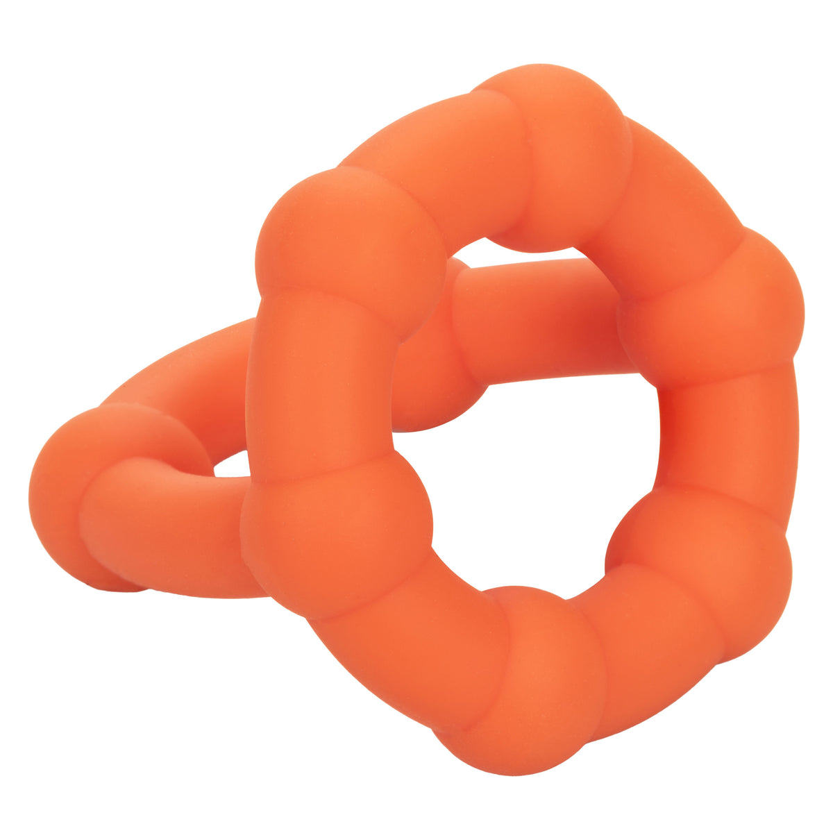 Alpha Liquid Silicone All Star Ring Orange Ultra Stretchy Dual Ring witt Built-In Scrotum Support > Cock Ring > Single