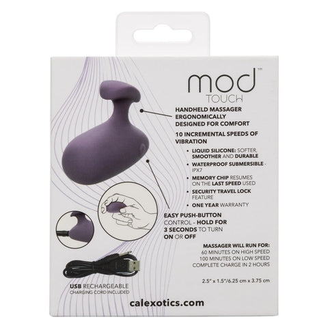 CalExotics Mod Touch Rechargeable Purple Handheld Massager Finger Stimulator