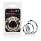 3 Piece Silver Ring Set – Cock Ring Set > Cock Ring > Metal