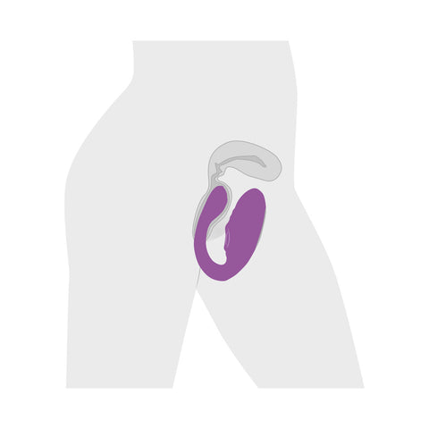 Inmi 7X Pulse Pro Purple Pulsing Clit Stim Vibe with Remote Vibrators - G Spot
