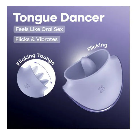 Satisfyer Tongue Dancer – USB Rechargeable Flicking Stimulator > Sex Toys For Ladies > Air Pulsation