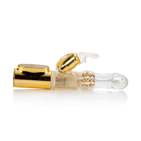 Platinum Silver Jack Rabbit Vibrator with Rotating Metal Beads VIBRATORS-RABBIT