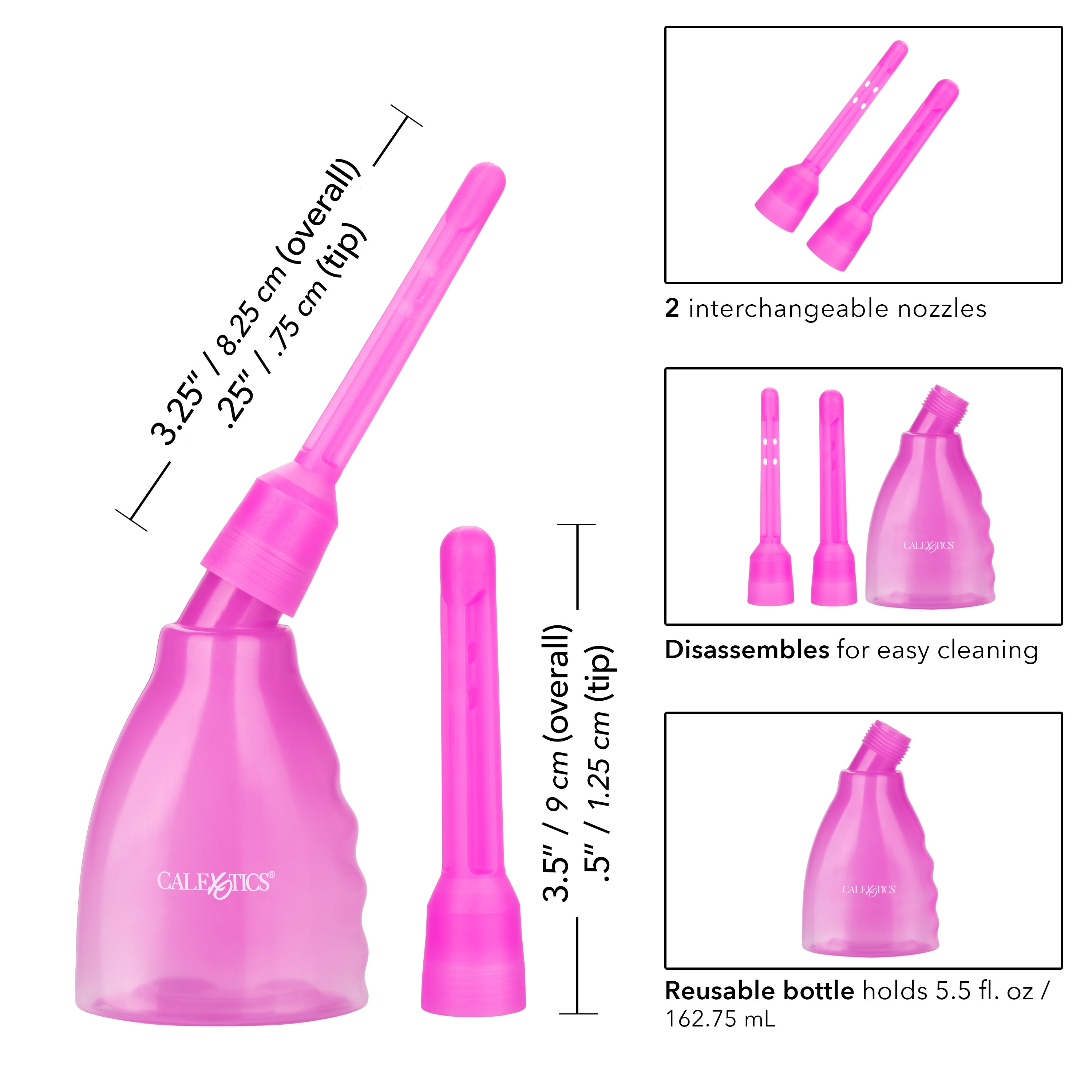 Reusable Vaginal Douche Kit With Sleek Travel Design Douches