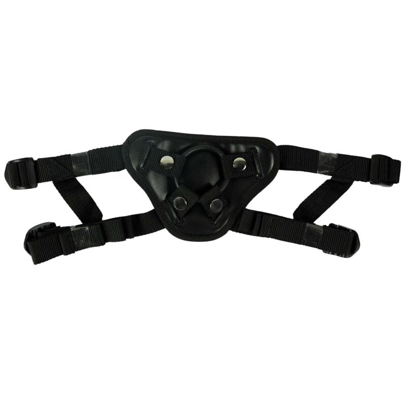 Nasstoys Harness the Revolution Black Adjustable Couples Harness with Suction Cup Dongs > Dildos > Strap On Harnesses