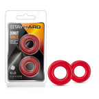 Stay Hard Red Donut Rings Male Cock Ring Durable and Stretchy > Cock Ring > Sets