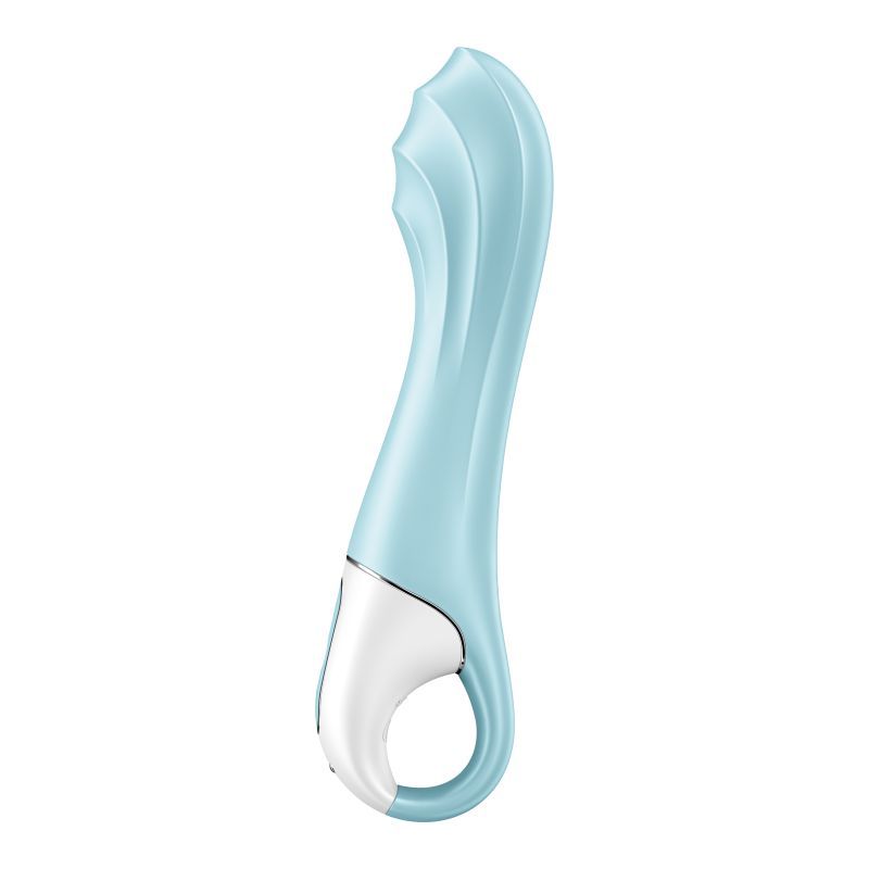 Satisfyer Air Pump Vibrator 5+ Blue 15mm Inflatable Shaft > Sex Toys For Ladies > G-Spot Vibrators