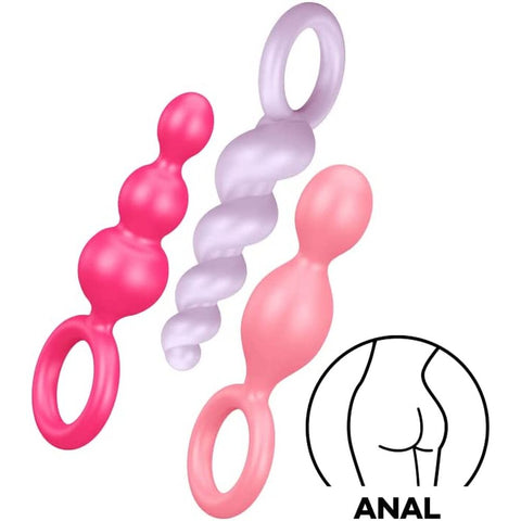 Satisfyer Booty Call Set of 3 (Multicolor) Flexible 5.5 "Anal Plugs > Anal Range > Anal Beads