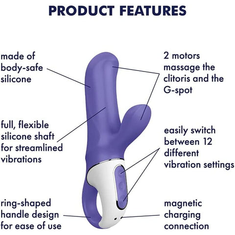 Satisfyer Magic Bunny G Spot Dual Vibrator > Sex Toys For Ladies > G-Spot Vibrators