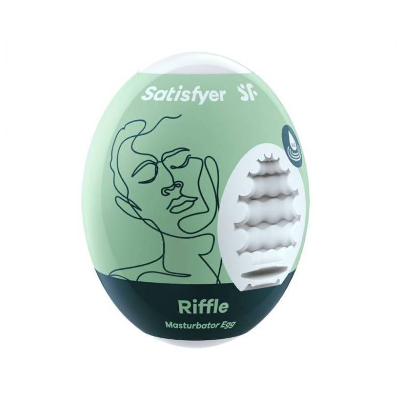 Satisfyer Masturbator Egg Riffle Compact Travel Size Masturbator > Sex Toys For Men > Masturbators Cup