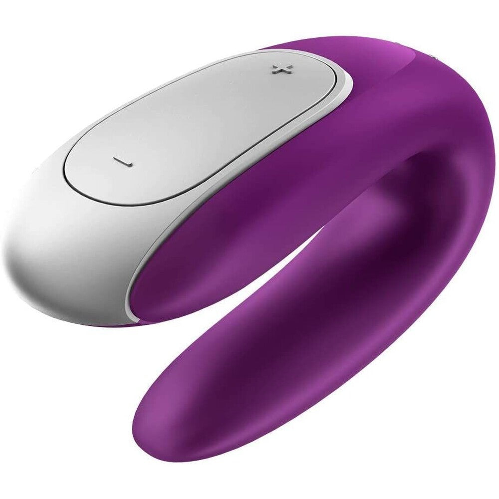Satisfyer Partner Double Fun App Enabled Rechargeable U-Shaped Couples Vibrator Purple > Sex Toys > Remote Control Toys