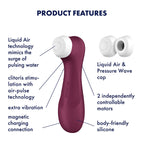 Satisfyer Pro 2 Gen 3 Standard – Wine Red