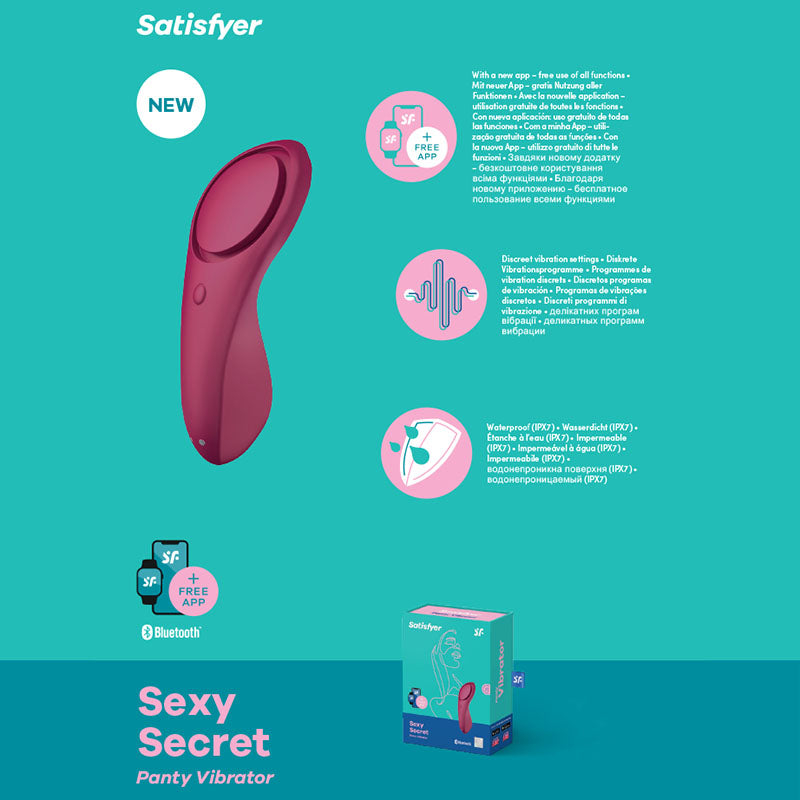 Satisfyer Sexy Secret App Controlled Panty Vibrator > Sex Toys For Ladies > Panty Vibes