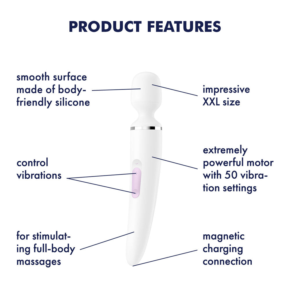 Satisfyer Wand-er Woman Full-Body Massager 10 Inch Rechargeable Vibrator > Sex Toys > Massage Wands