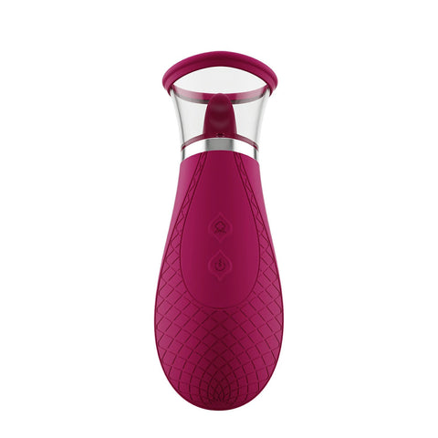 Scioness Rechargeable Clitoral Stimulator Tongue Vibrator Wine Suction Stimulator
