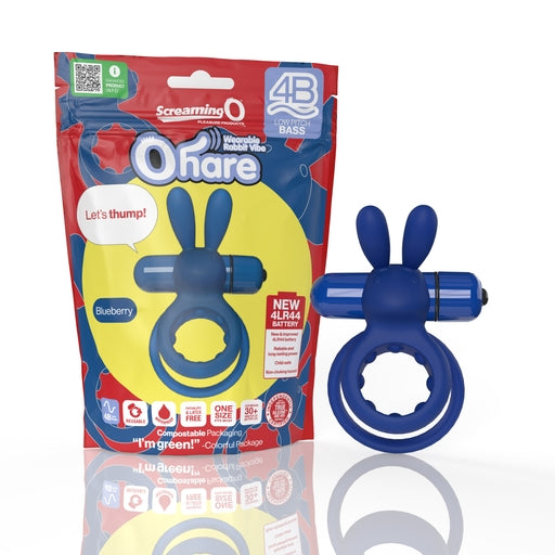 Screaming O 4B Ohare Blueberry – Deep Bass Vibrations Cock Rings Vibrating