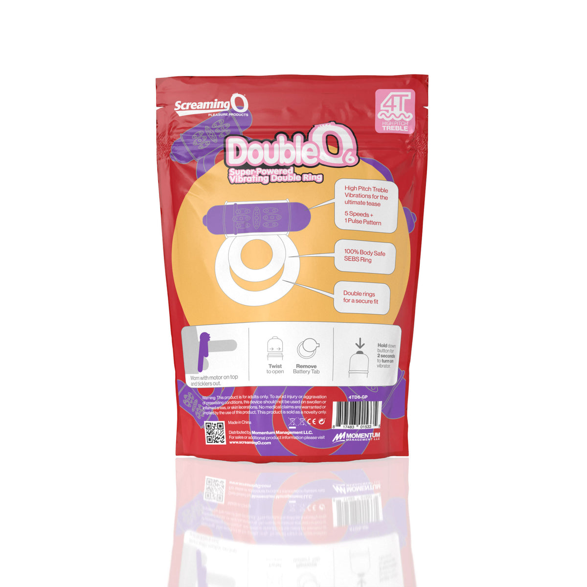 Double O 6 Vibrating Ring – Powerful 4T Motor and Secure Dual Rings > Cock Ring > Vibrating