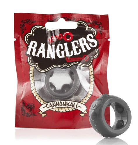 Ringo Ranglers Cannonball – Stretch Silicone Cock Ring with Firm Pleasure Balls > Cock Ring > Single